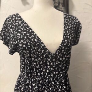 Urban Outfitters Black and White Floral Dress